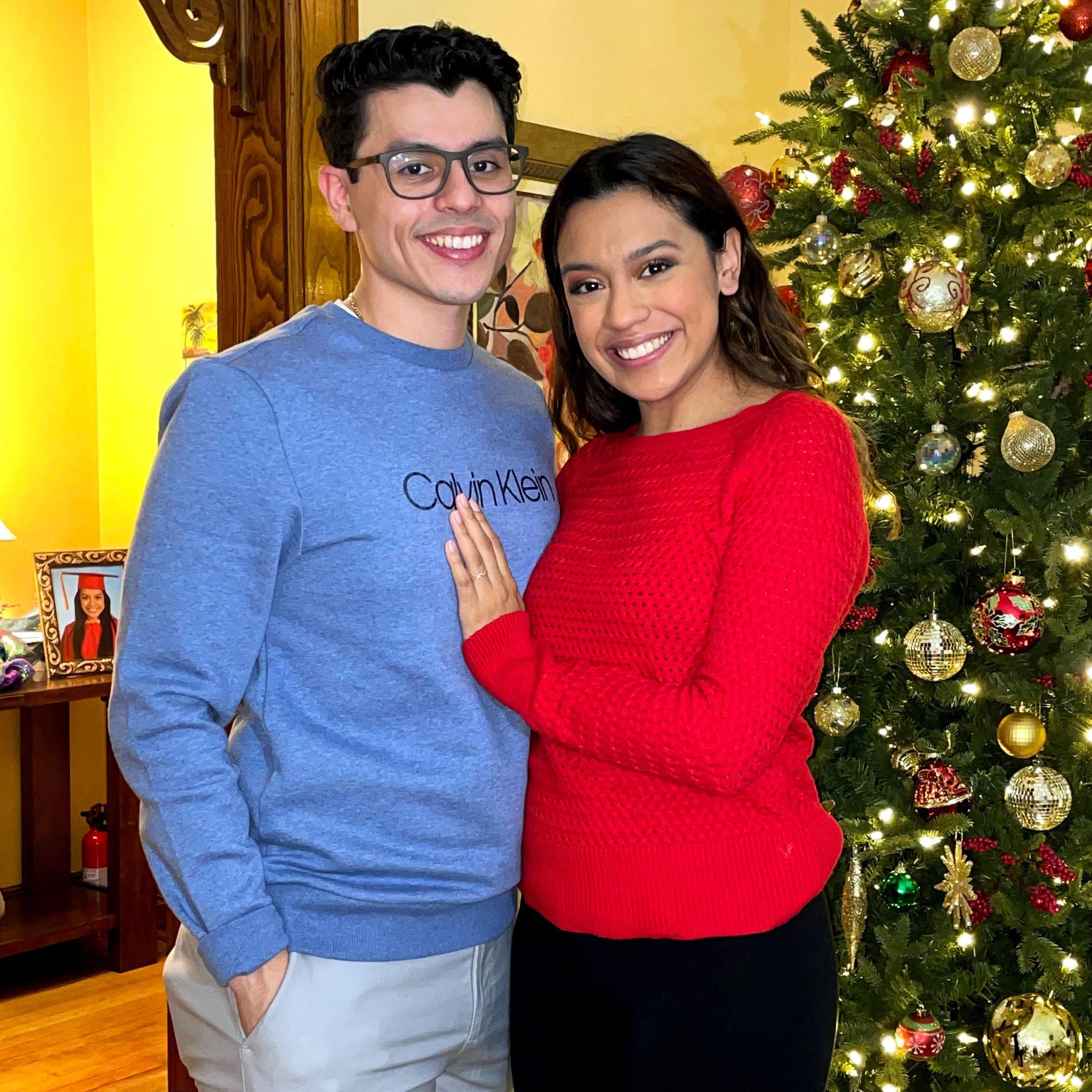 The last Christmas before we got engaged!