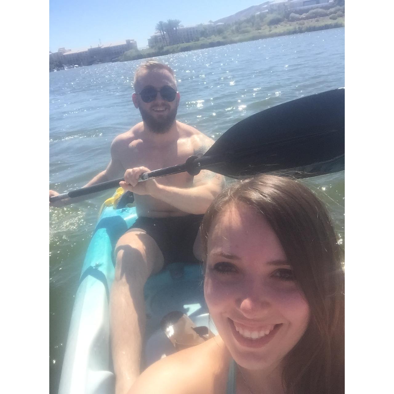 Kayaking at Lake Las Vegas