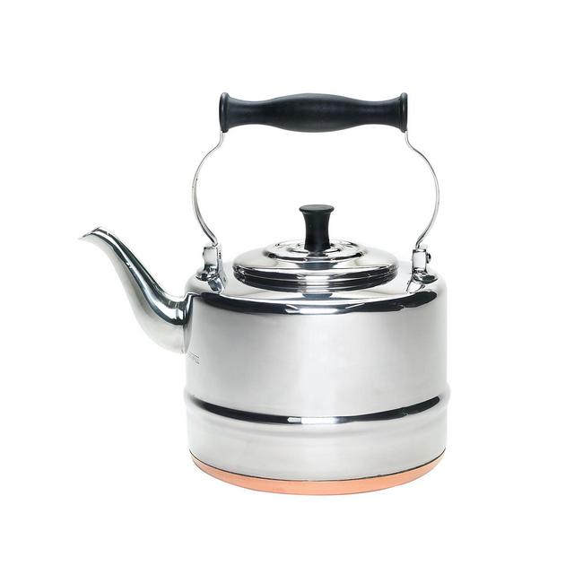 BonJour Stainless Steel and Copper-Base 2-Qt. Gooseneck Tea Kettle