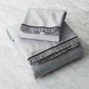Chambray Black and White Bath Towels