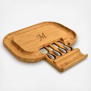 Engraved 5-Piece Charcuterie Board & Tool Set