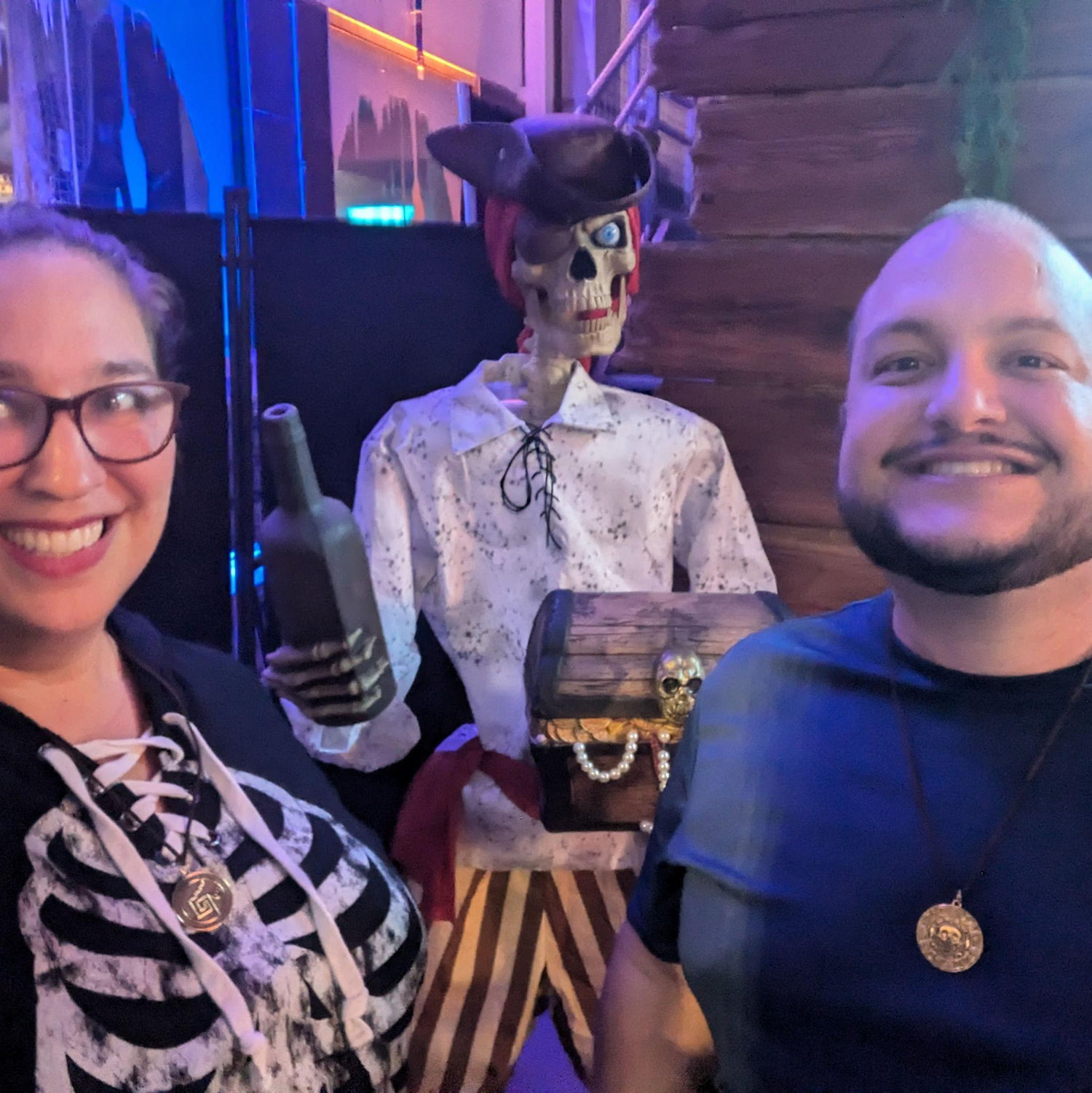Came for the rum and gold doubloons at Cutwater.