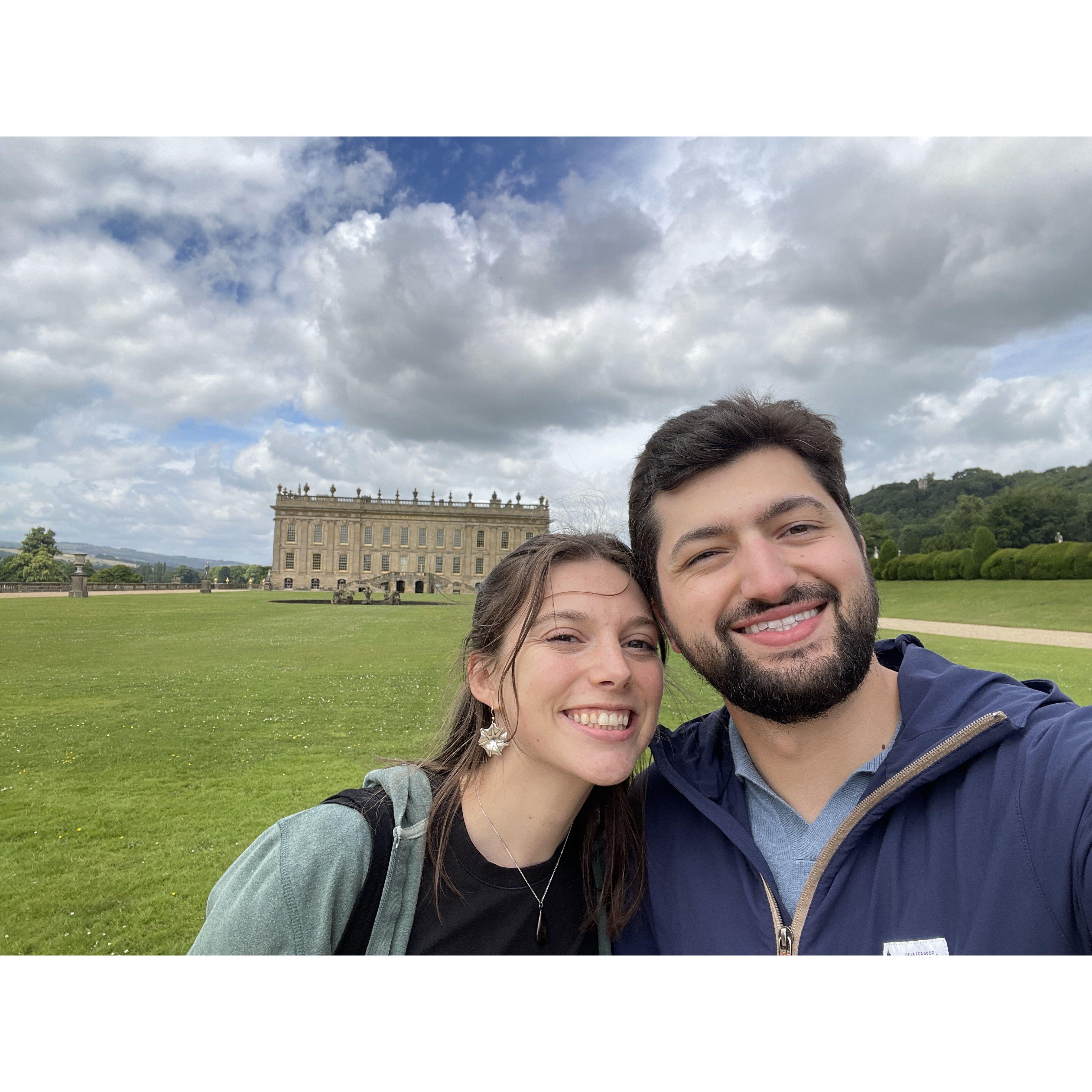 Chatsworth house in England (you might recognize it as Mr. Darcy's residence)