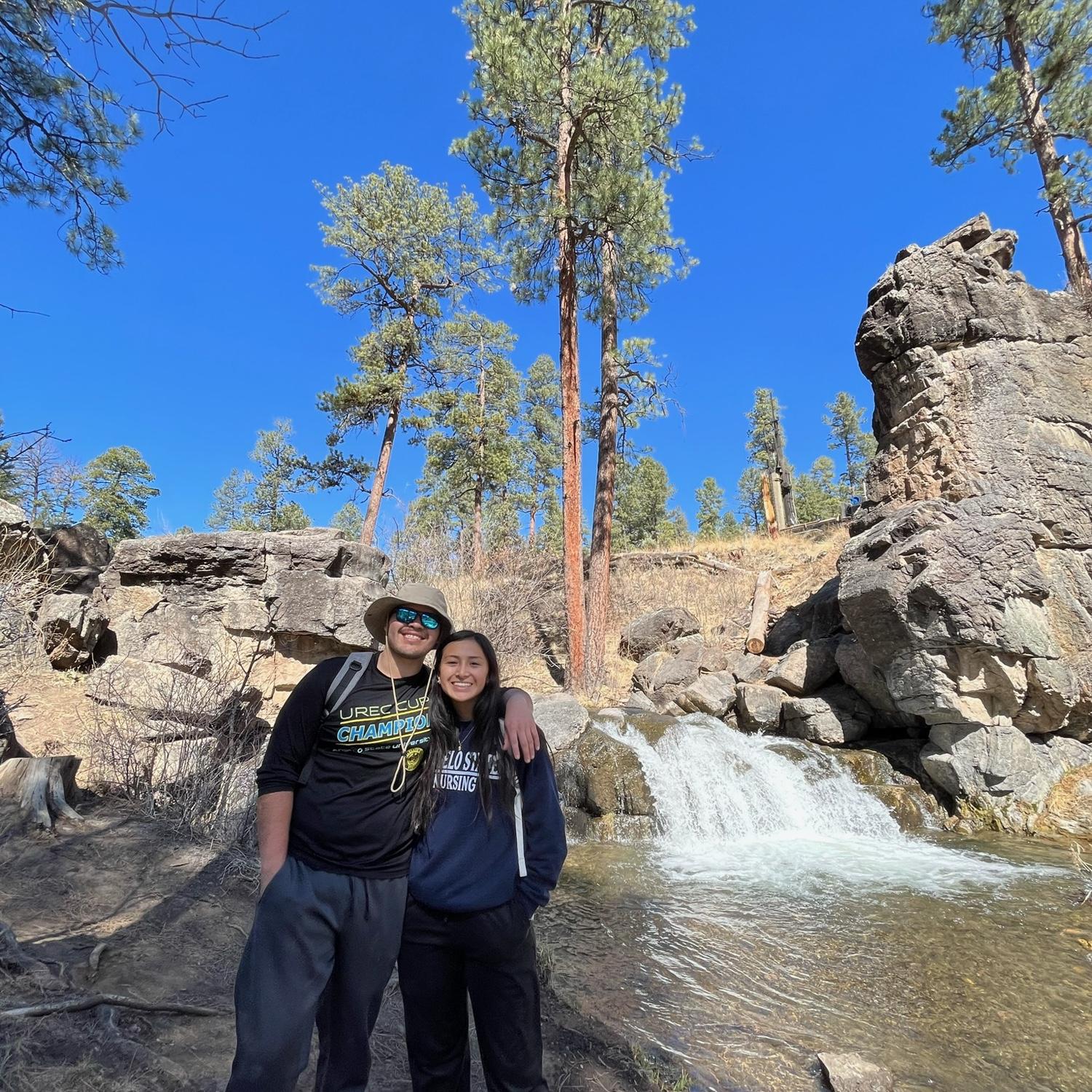 Liz's favorite picture with X from that trip. They're so cute, huh?