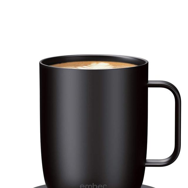 Ember Temperature Control Smart Mug 2, 14 oz, Black, 80 min. Battery Life - App Controlled Heated Coffee Mug - Improved Design