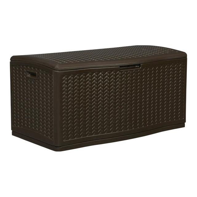 Suncast 52-in L x 29-in 124-Gallon Java Deck Box