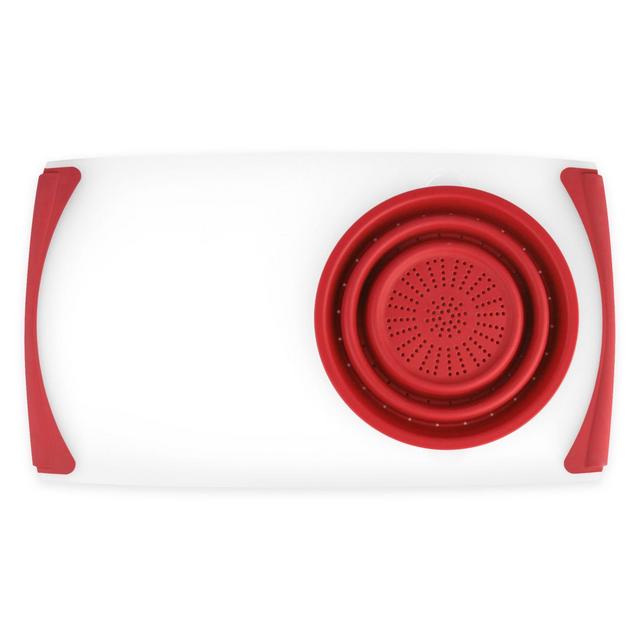 Dexas® Over-the-Sink Strainer Board in Red