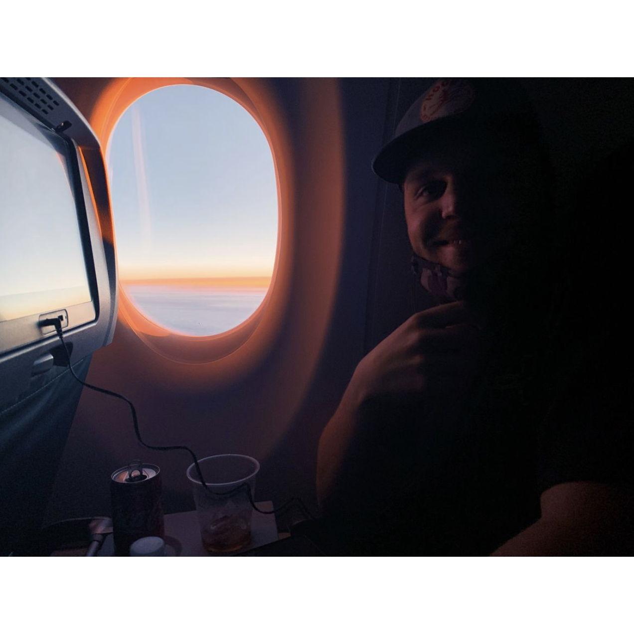 On our way home from our first trip with each other - still cannot believe this sky - god is so good!