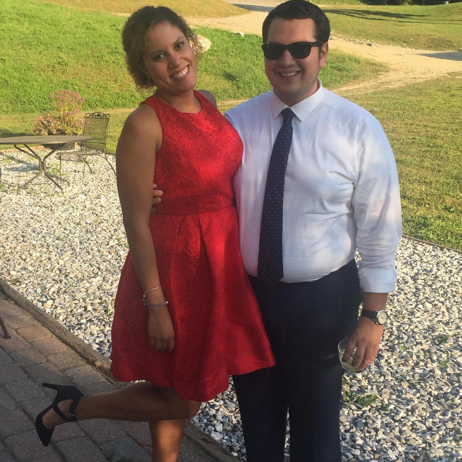 First big party together...Andrew's sister wedding!