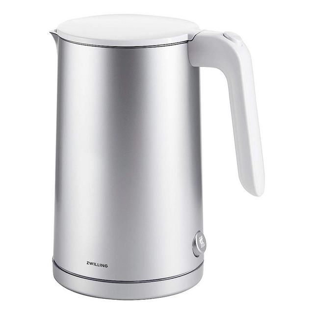 ZWILLING Enfinigy Cool Touch 1.5-Liter Electric Kettle Pro, Cordless Tea Kettle & Hot Water, Silver