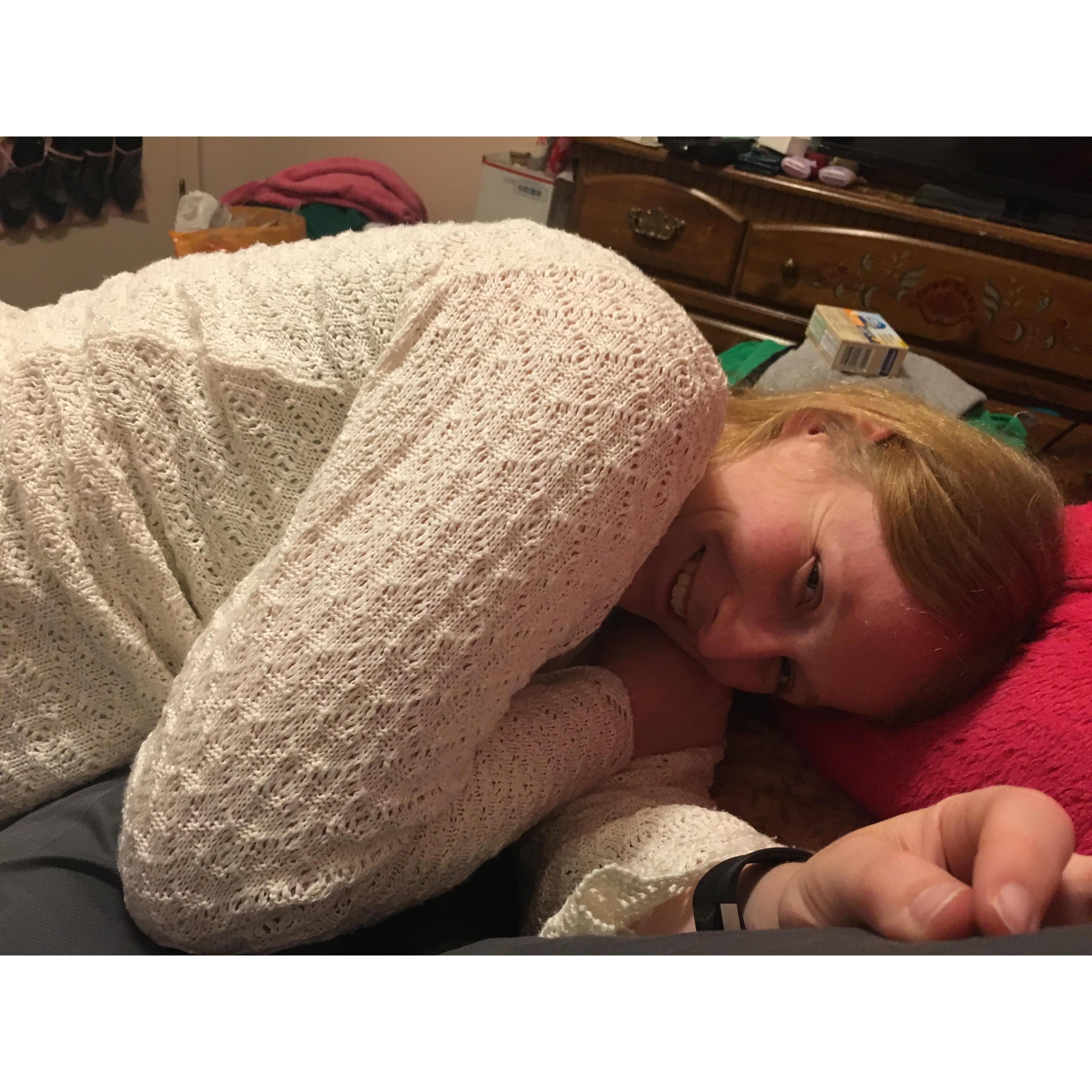 Lazy Sunday after getting engaged