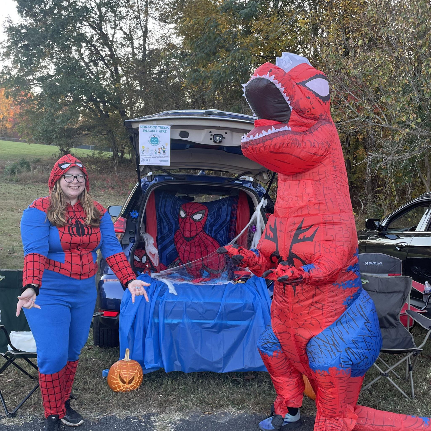 Volunteering at the Alamance Presbyterian Trunk-Or-Treat