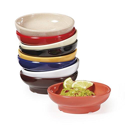 GET SD-05-BK-EC Melamine Salsa / Queso Ramekin Dish, 5 Ounce, Black (Set of 4)
