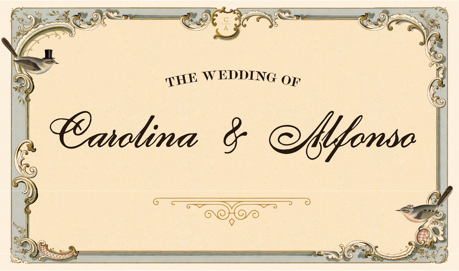 The Wedding Website of Alfonso Graceffo and Carolina Barros Fernandez
