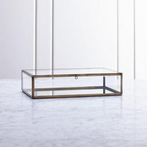 Clarus Small Brass Display/Jewelry Box
