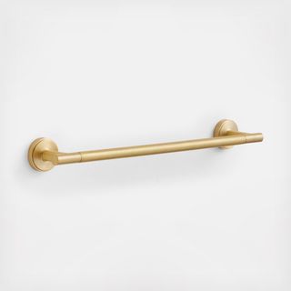 Modern 18" Flat-End Bath Towel Bar