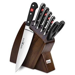 Wusthof Classic 7-Piece Slim Knife Block Set in Walnut