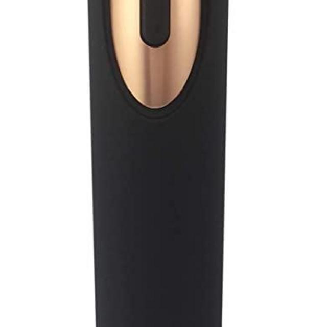 Vin Fresco Portable Electric Wine Opener - Battery Powered Wine Bottle Opener With Foil Cutter - Automatic, Cordless - Easily Removes Corks - BATTERIES INCLUDED (Black & Rose Gold)