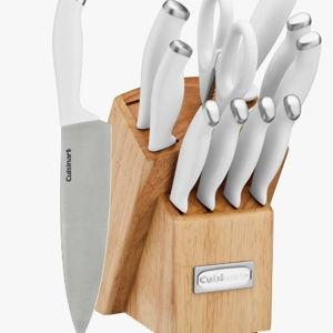 Cusinart 12 Piece Block Knife Set with Steel Blades for Precise Cutting, Lightweight, Stainless Steel, Durable & Dishwasher Safe