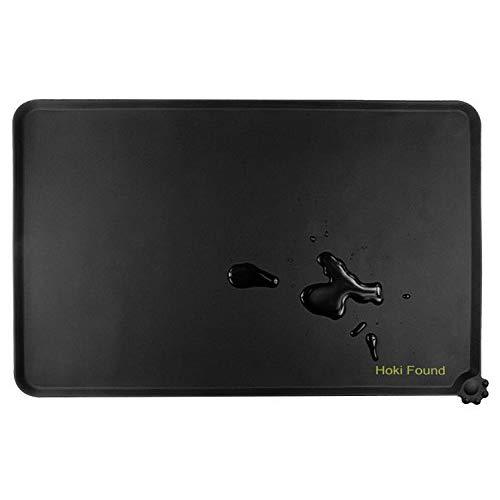 Hoki Found Silicone Waterproof Dog Cat Pet Food Mats Tray - Non Slip Pet Dog Cat Bowl Mats Placemat - FDA Grade Dog Pet Cat Feeding Mat …