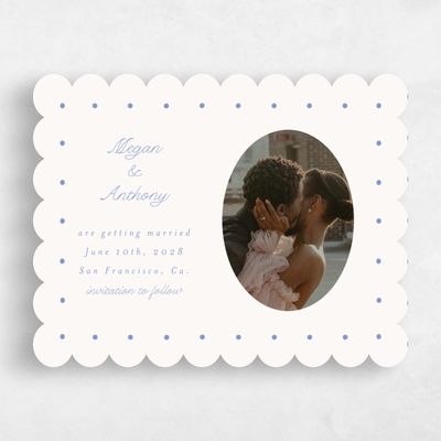 Beige Wedding Save the Date - Lirael Photo