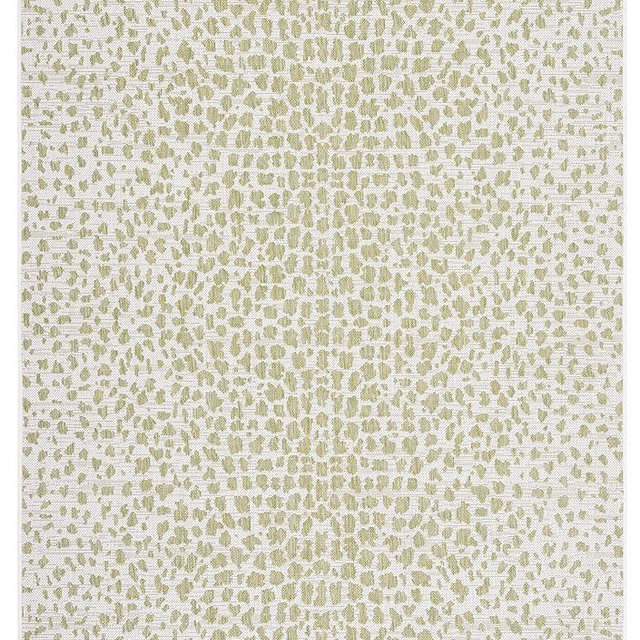 SAFAVIEH Courtyard Collection 2' x 3' 7" Ivory / Sage Green CY8505 Indoor/ Outdoor Easy-Cleaning Patio Backyard Mudroom Accent-Rug