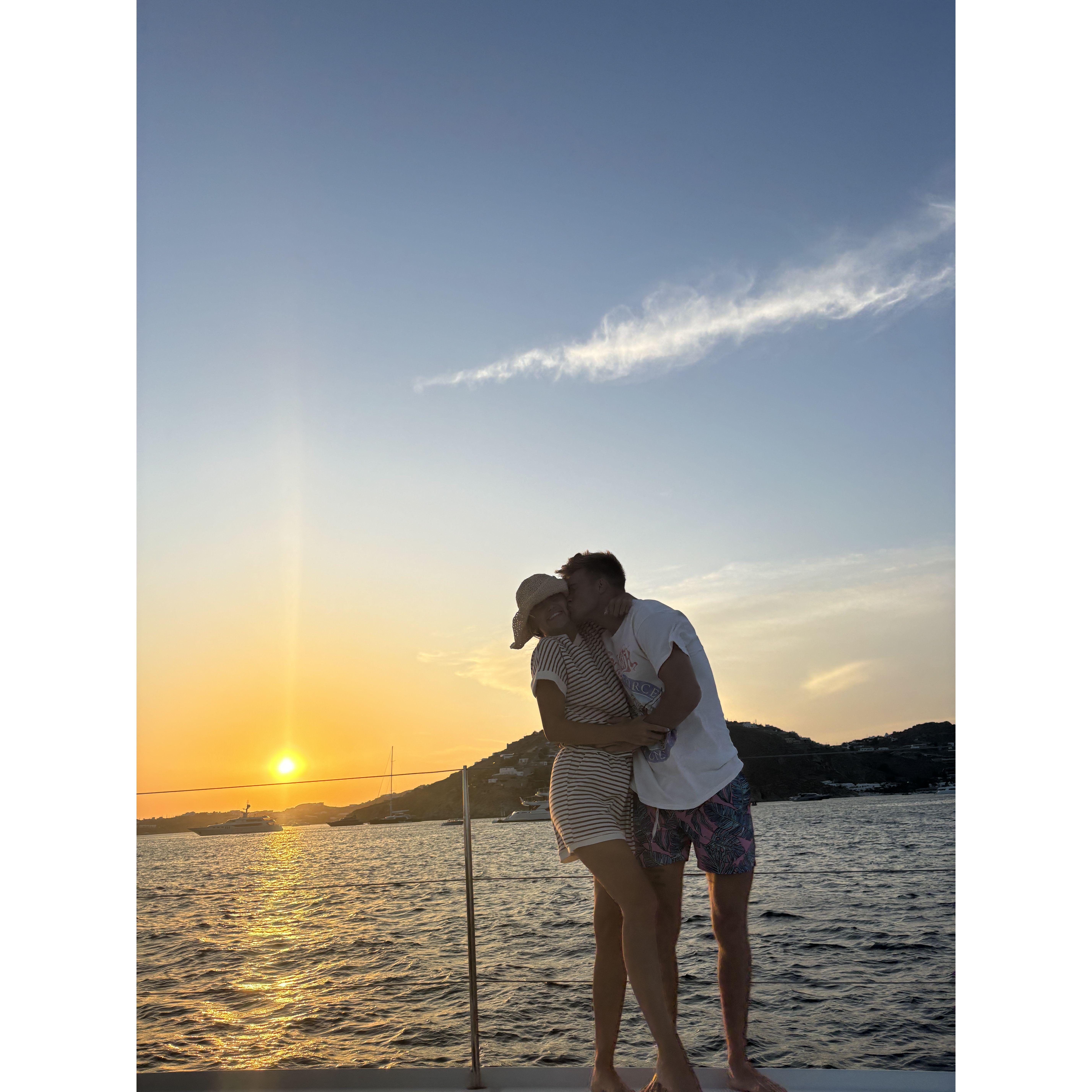 Sunset boat cruise