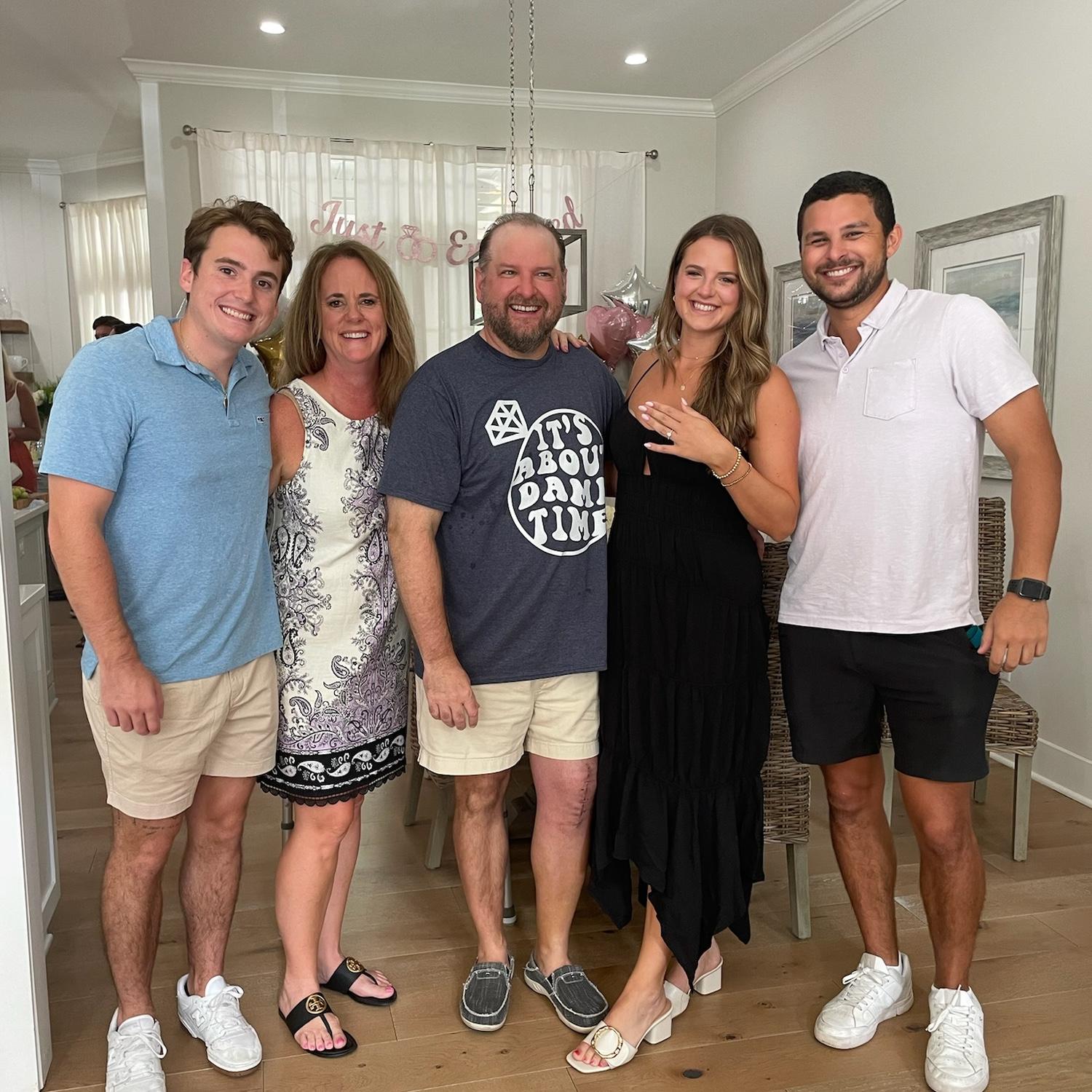 Suprise engagement party with the family!