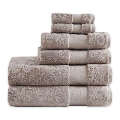 Madison Park 6-Piece Signature Turkish Cotton Bath Towel Set in White