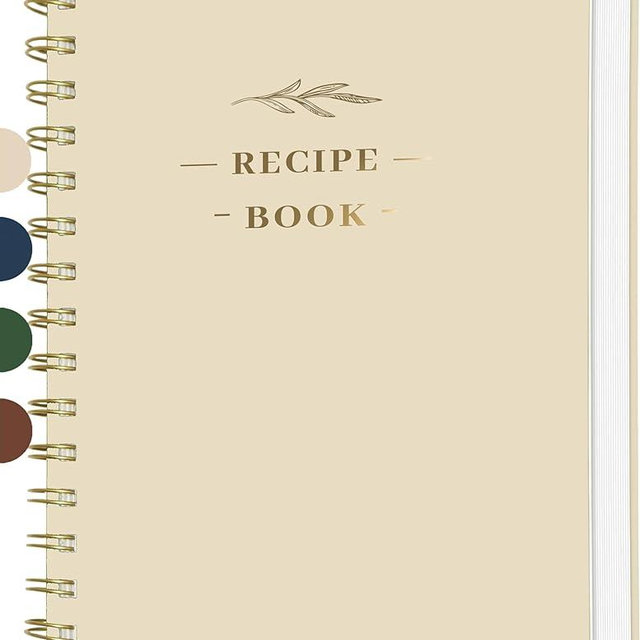 Perfect Blank Recipe Book-Recipe Book to Write in Your Own Recipes,Hardcover Personal Blank Recipe Book, Recipe Notebook Hold 144 Exclusive Formula Recipes (Oat)