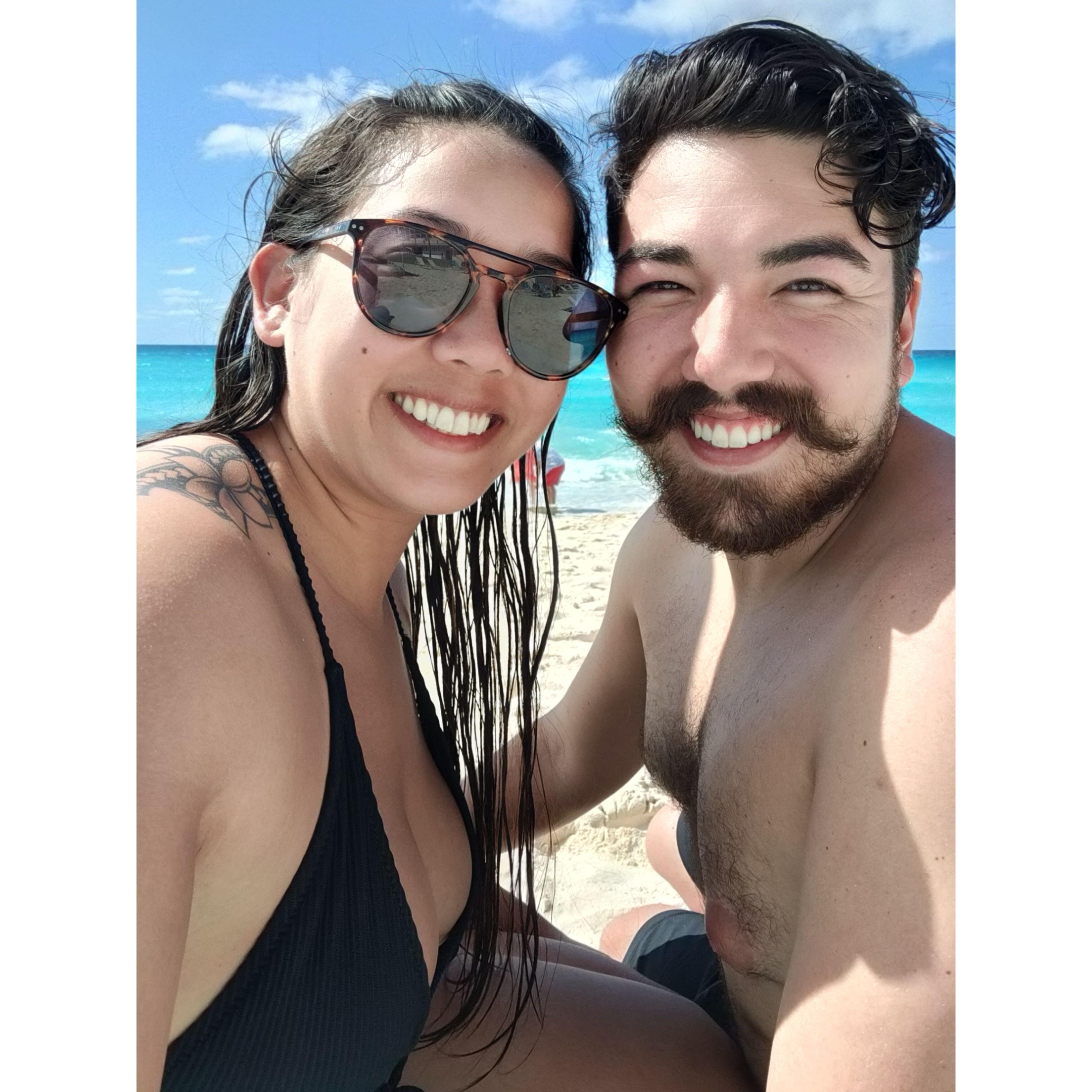 Take us back to the beautiful beaches in Cancun!
