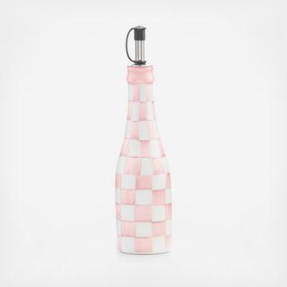 Rosy Check Ceramic Farmhouse Oil Cruet