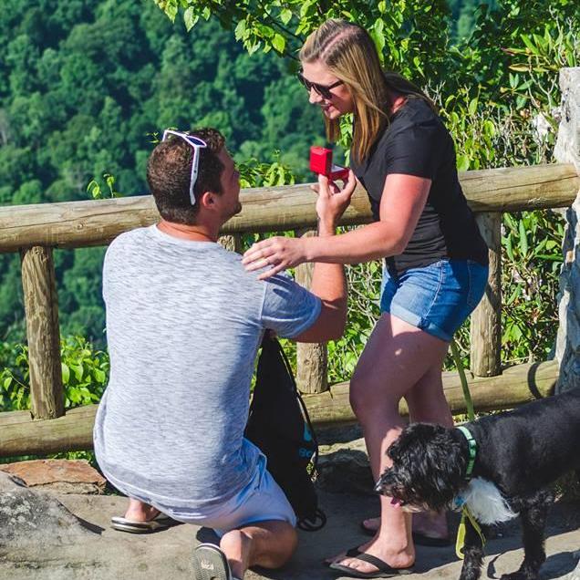 That time at Cooper's Rock that we got engaged...<3