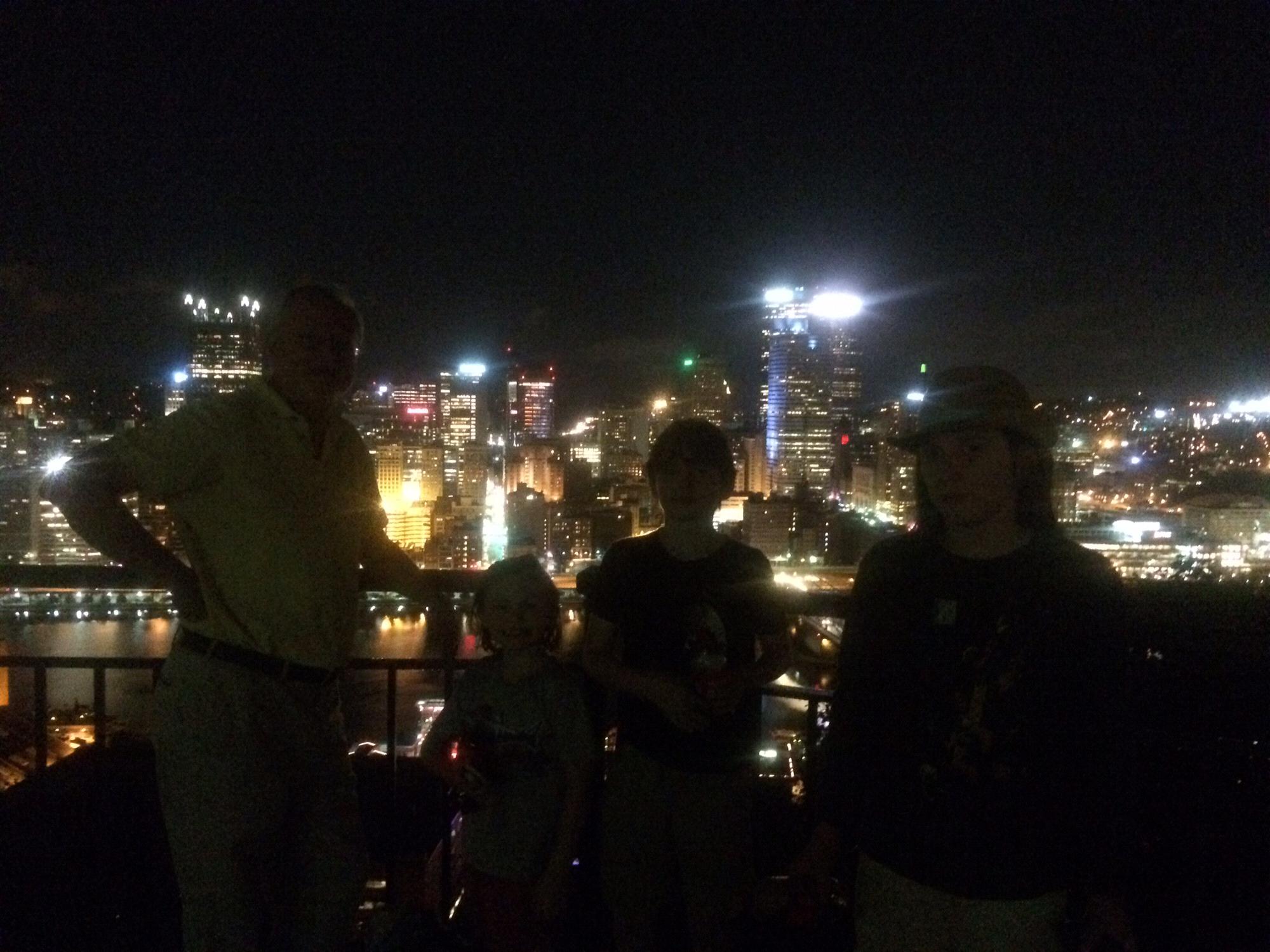 My boys on Mount Washington, above Pittsburgh