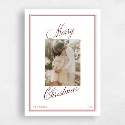 White Holiday Card - Regency