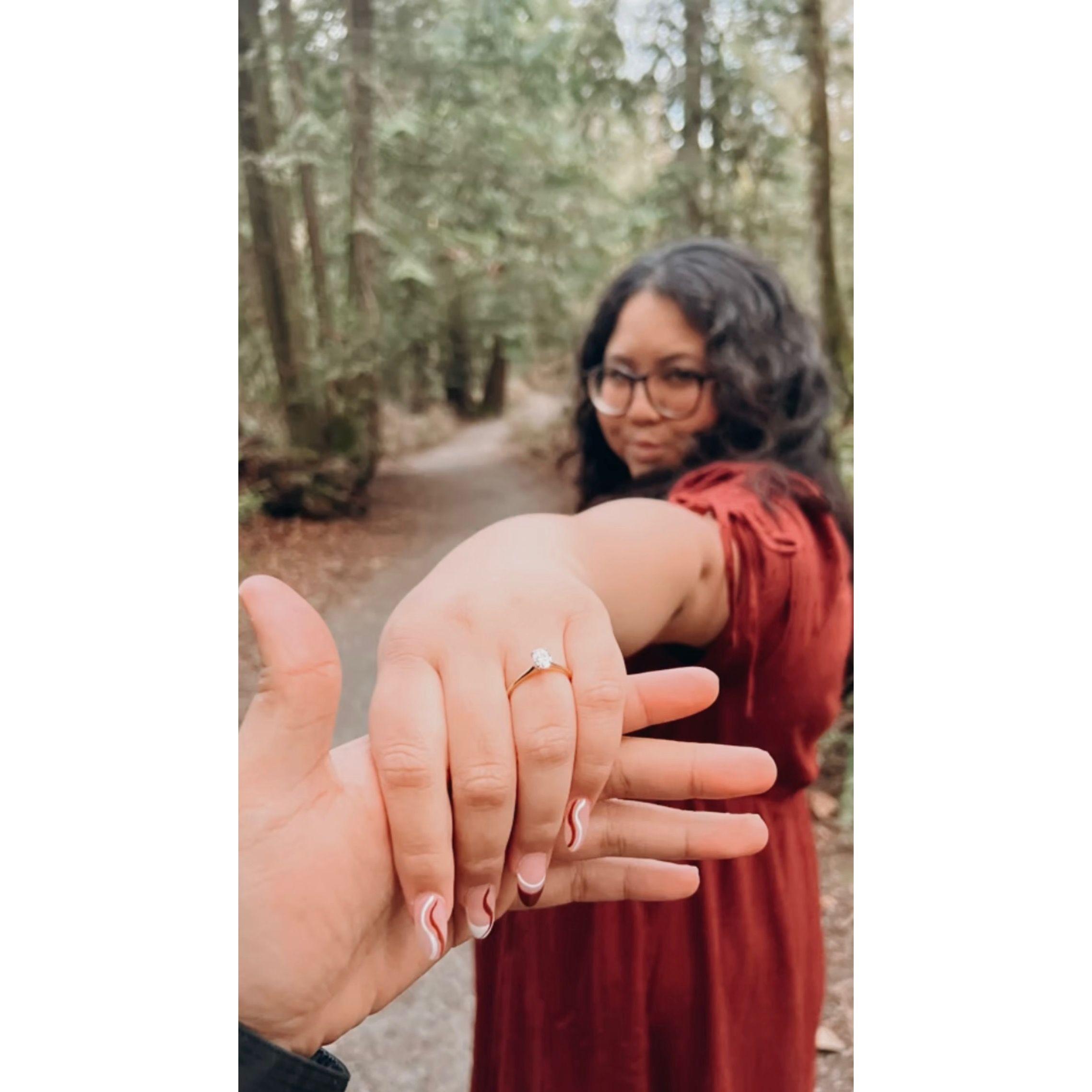 She said yes!