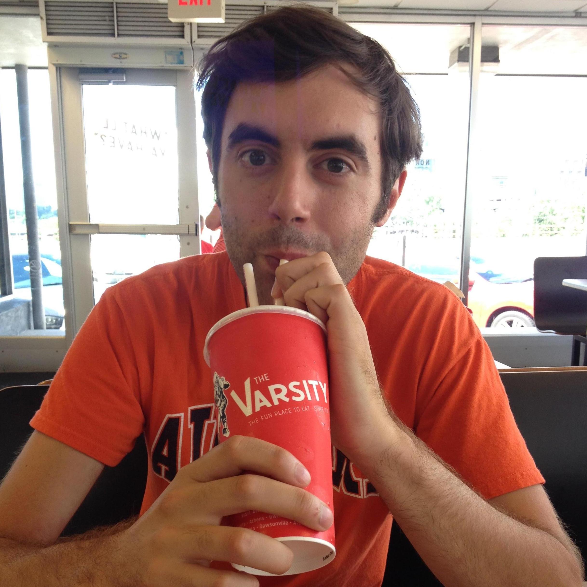 You can't date a Georgia girl without trying an orange julius at The Varsity.