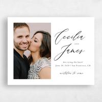 White Wedding Save the Date - Seville Photo