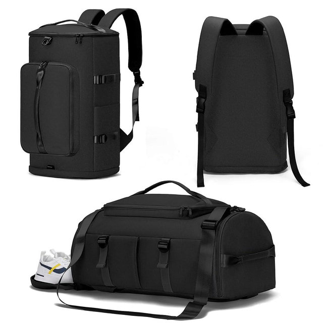 Gym Bag with Shoes Compartment - Duffle Overnight Bag for Men and Women, Travel Backpack with Wet Pocket, Sports Backpack with Upgraded Tear-Resistant Fabric - MIYCOO