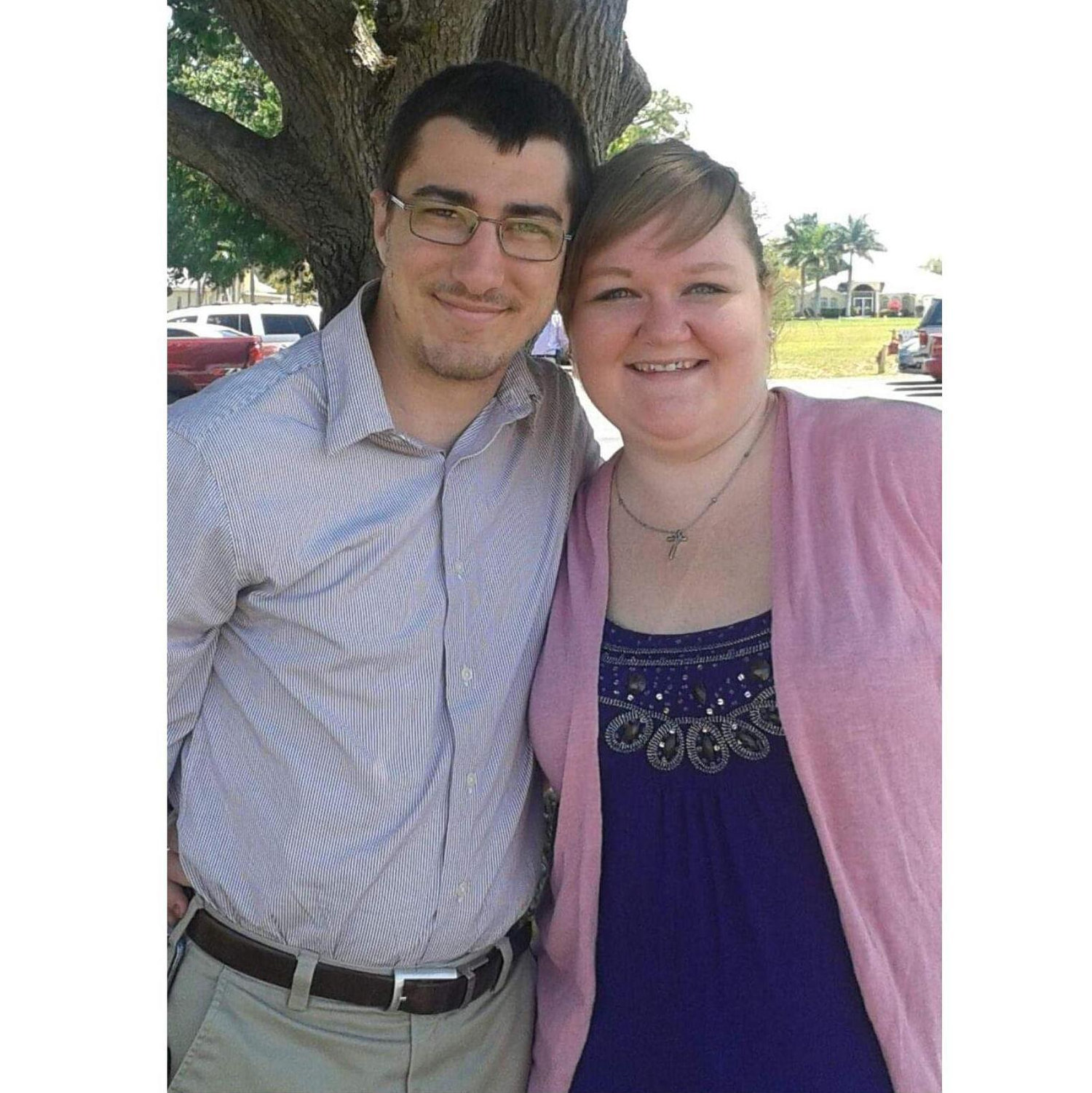 Tim and Amanda in Cape Coral, FL, Easter 2015.