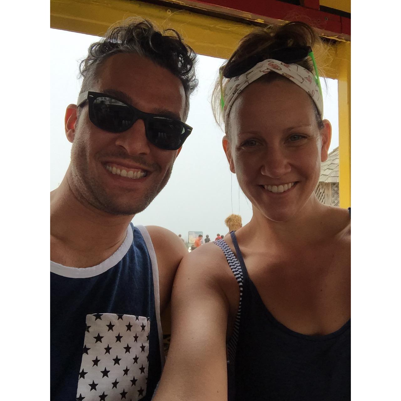 Our first anniversary at Rehoboth Beach, DE