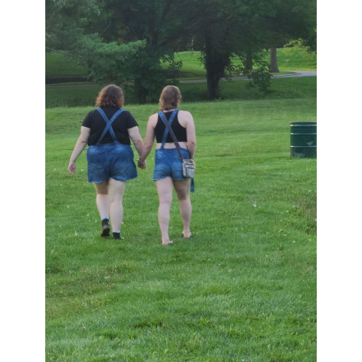 A walk at the park