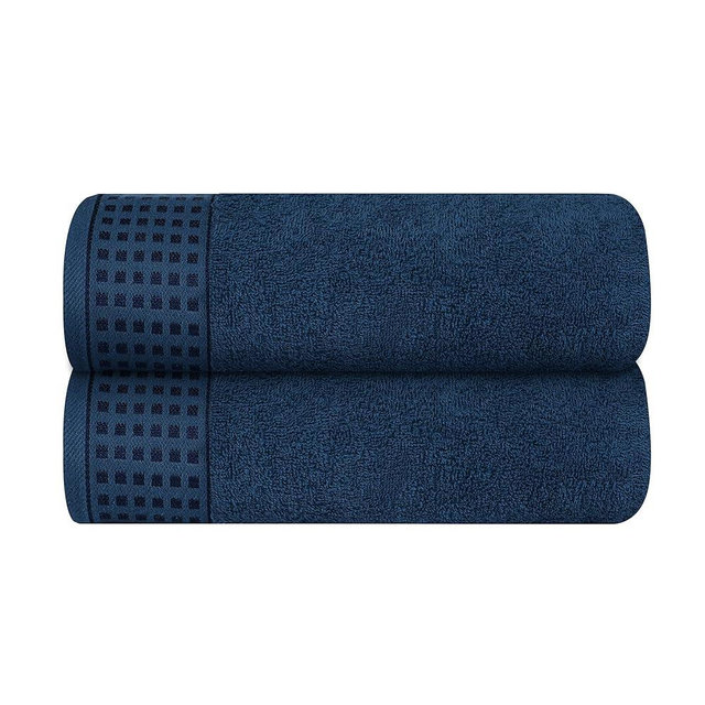 GLAMBURG 100% Cotton 2 Pack Oversized Bath Towel Set 28x55 Inches, Ultra Soft Highly Absorbant Compact Quickdry & Lightweight Large Bath Towels, Ideal for Gym Travel Camp Pool - Mineral Blue