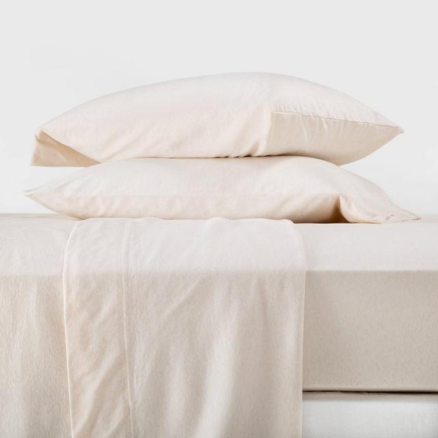 King Jersey Solid Sheet Set Natural - Casaluna™