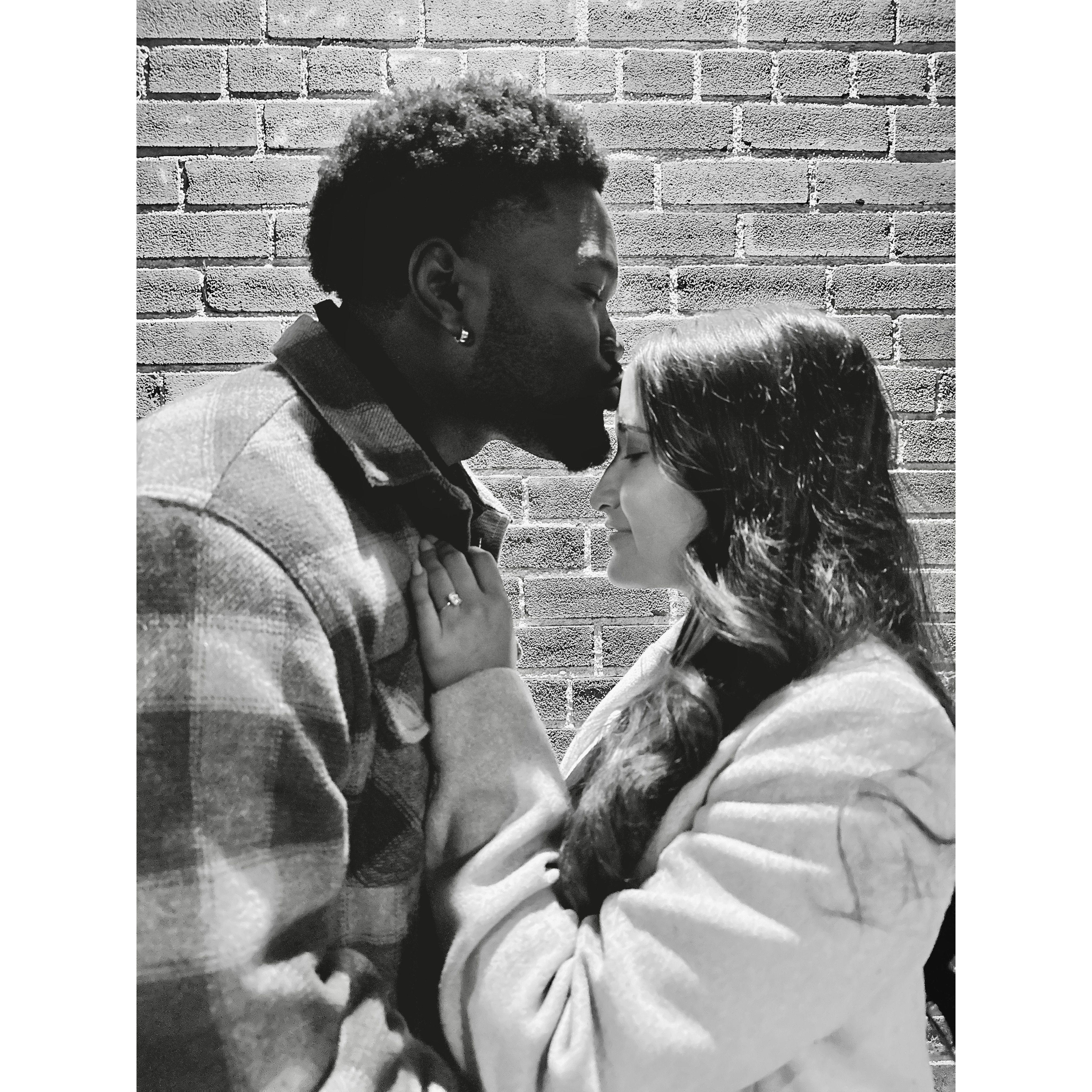 The night we got engaged!