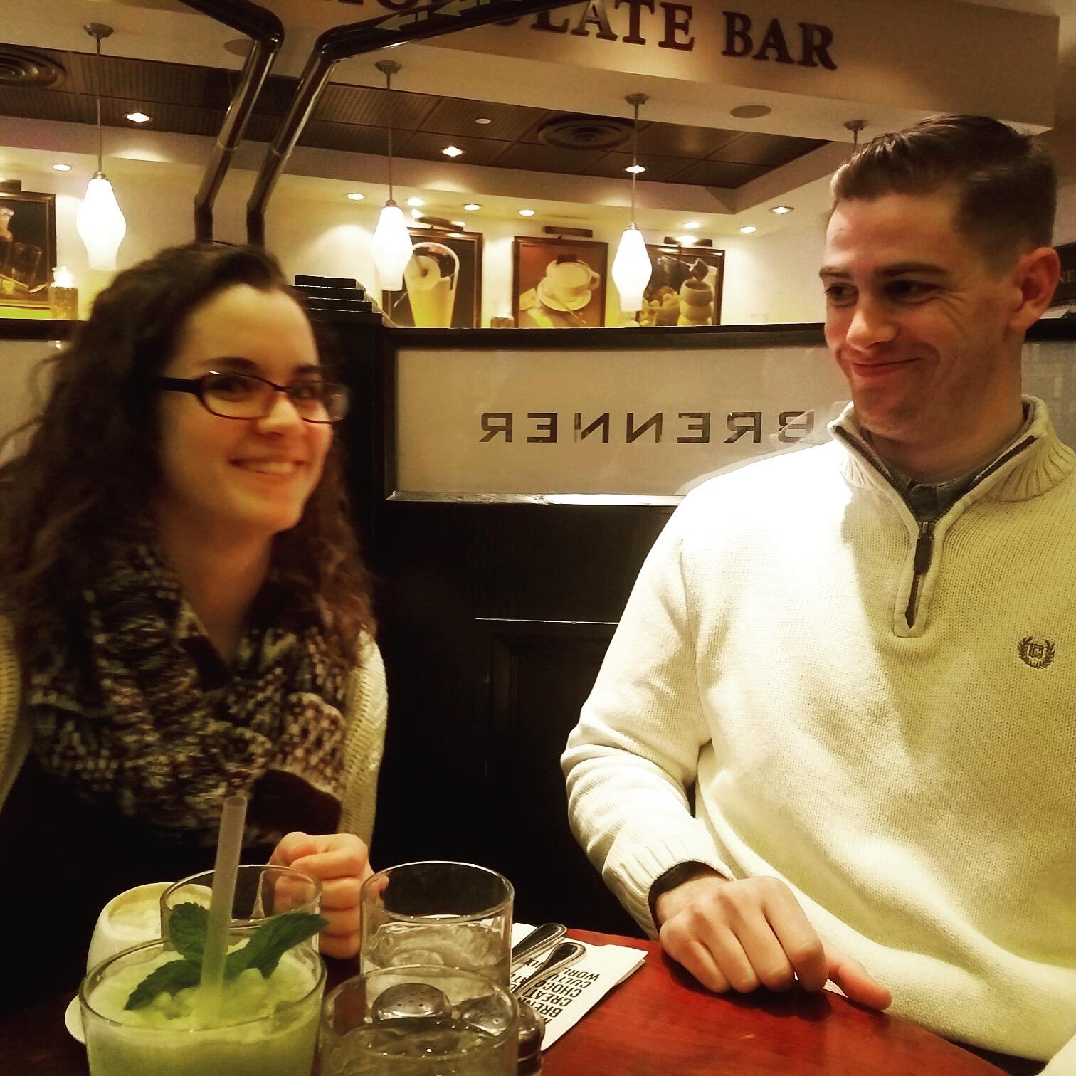 The first time Aimee met Zack! We went to the Philadelphia Flower Show and had some lunch!