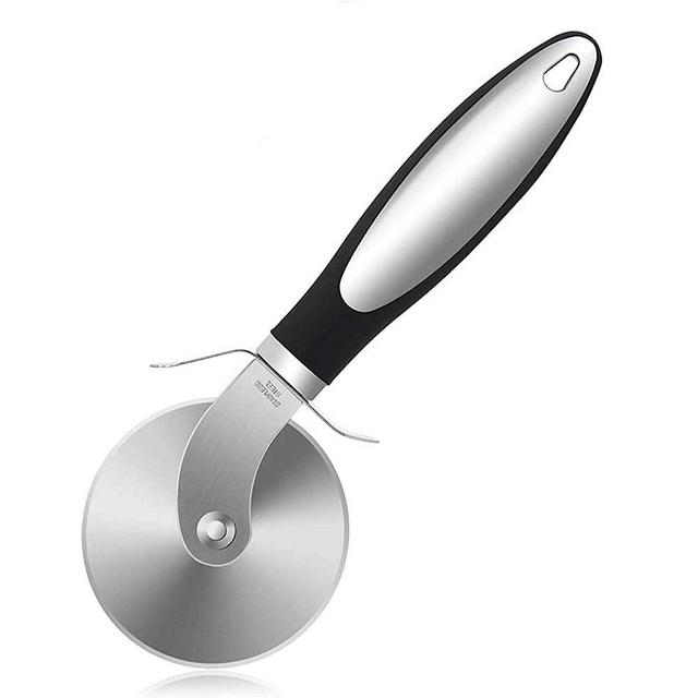 Pizza Cutter Wheel, Quality Stainless Steel Pizza Cutter, Super Sharp Pizza Slicer with Non Slip Handle, Easy to Clean Dishwasher Safe Heavy Duty Smooth Rotating Pizza Cutter Wheel