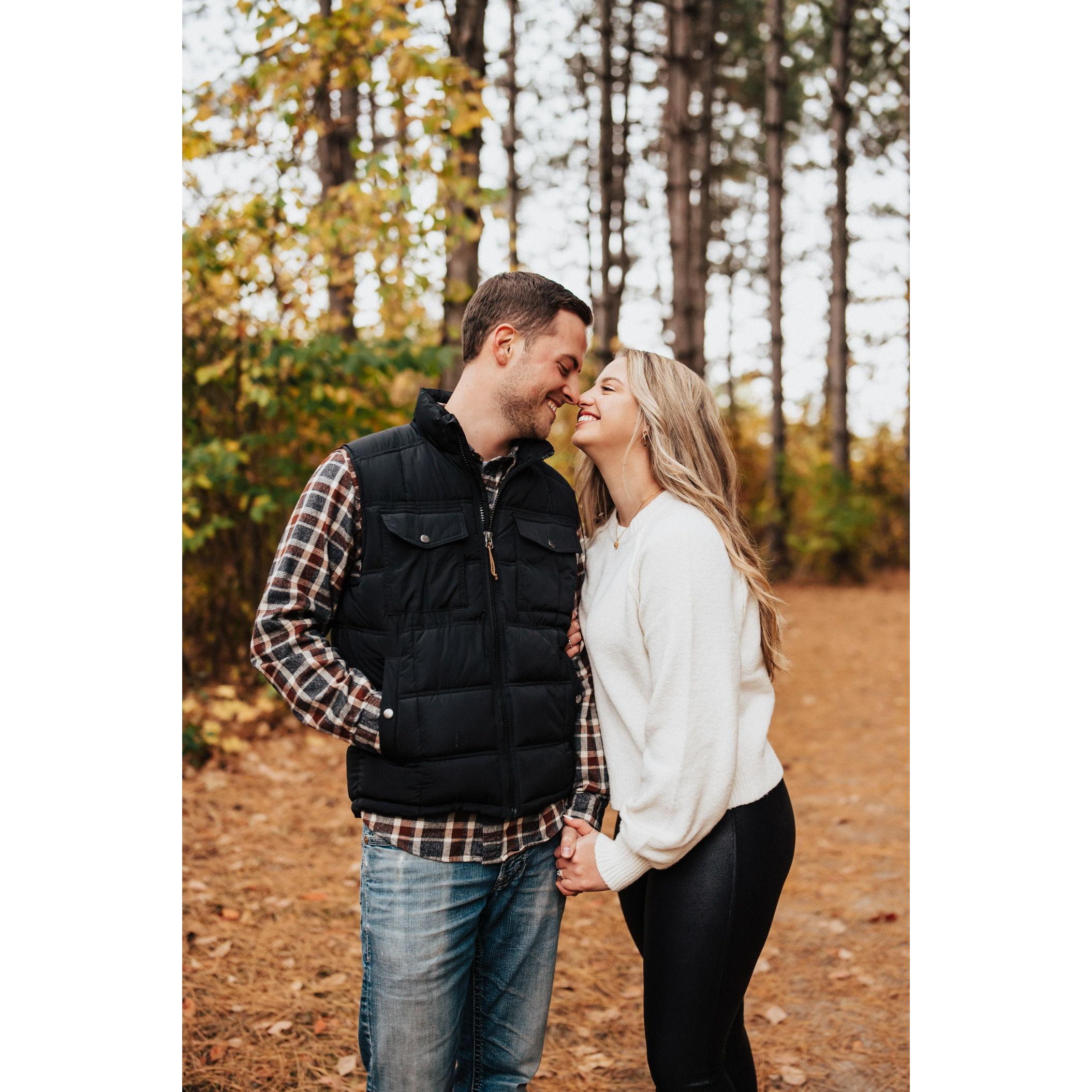 Our second engagement session, this time with our photographer for the wedding! October 2022