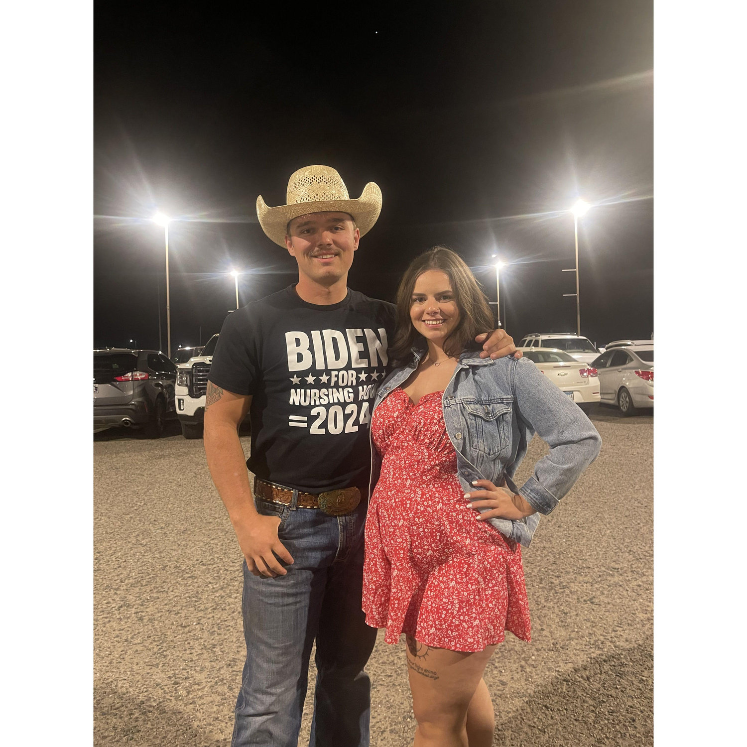We both love live music and concerts, and this was just before Josh Turner!