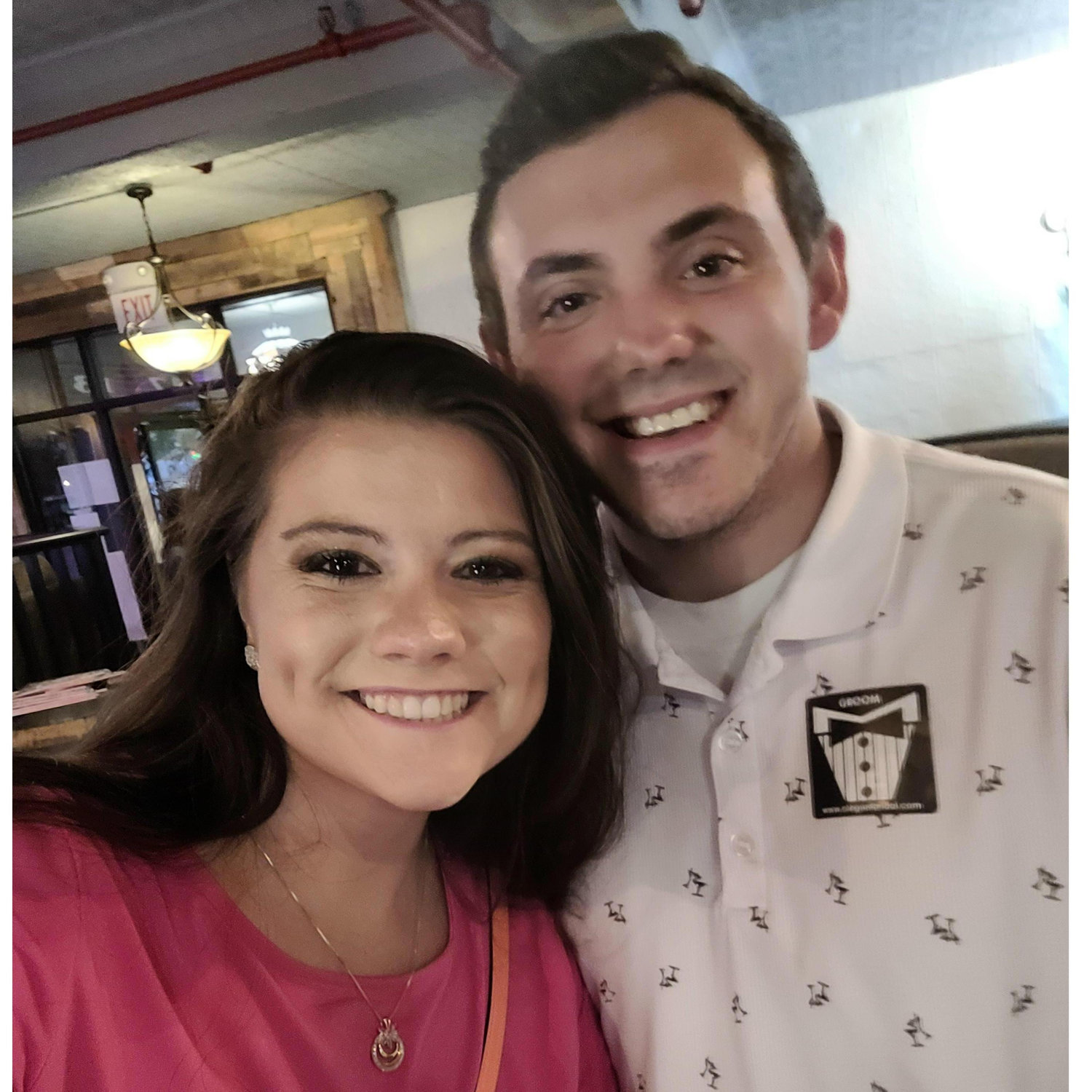 Brittany and Josh's first bridal show together - the beginning of planning their wedding!